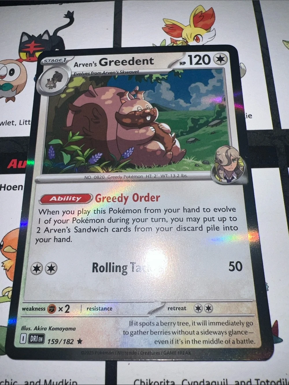 Pokemon holographic arven